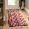 My Stain Resistant Candy Multi Bright Stripe runner in a hallway
