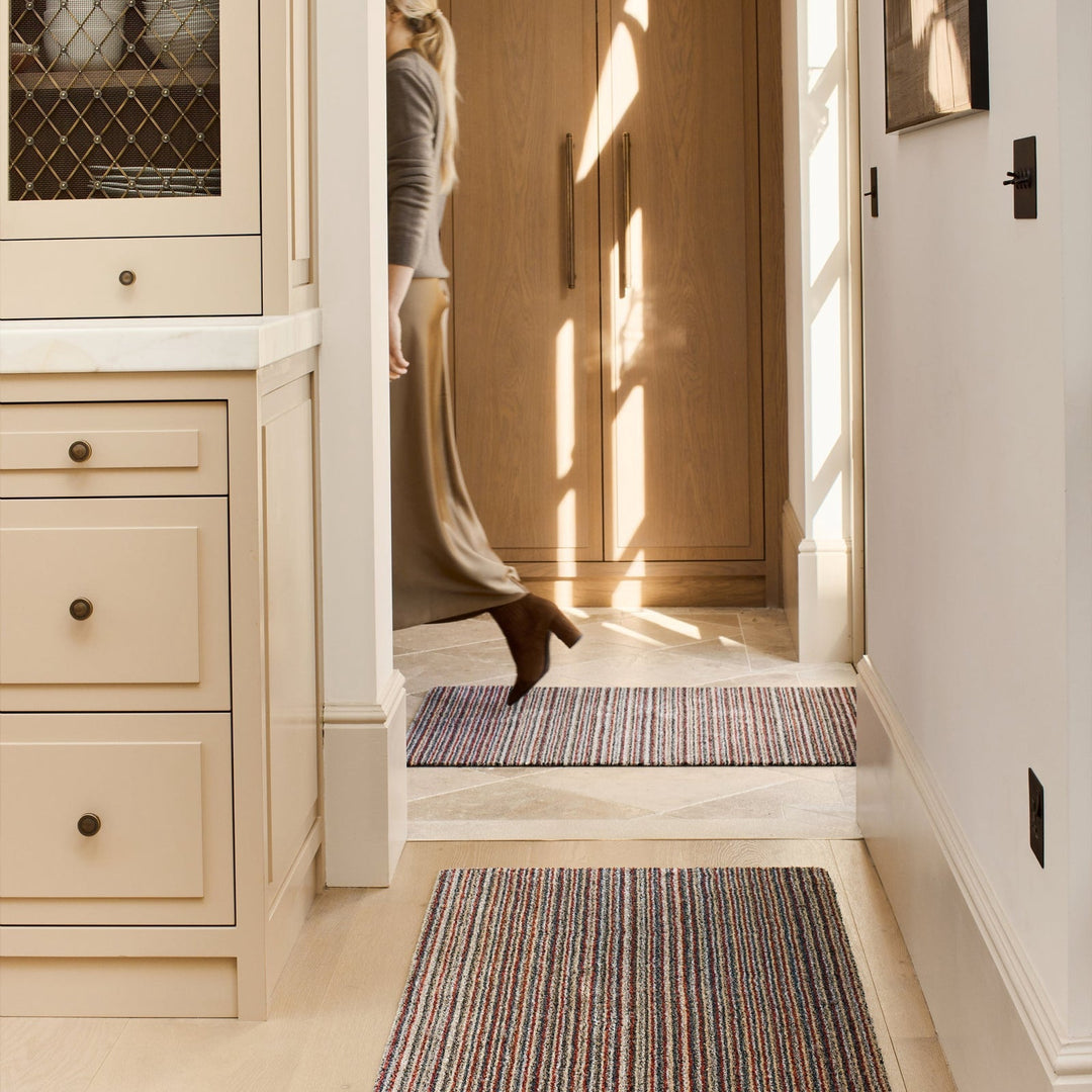 My Mat Cotton Indoor Candy Spice runner in a hallway