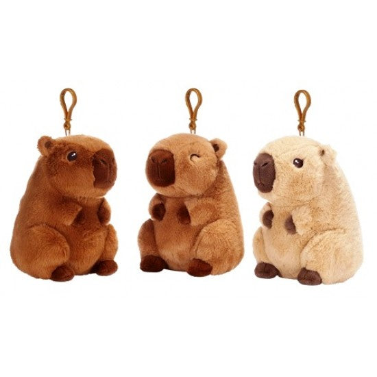 Capybara 12cm Plush Bag Clip Assorted