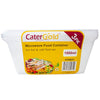 CaterGold Microwave Food Containers 1000ml - Pack of 3