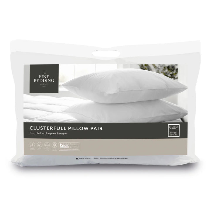 The Fine Bedding Company Clusterfull Microfibre Pillows Pair