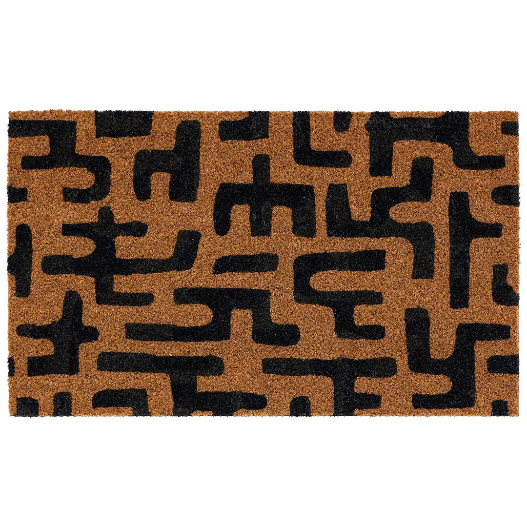 My Mat Printed Coir Abstract Maze 45x75