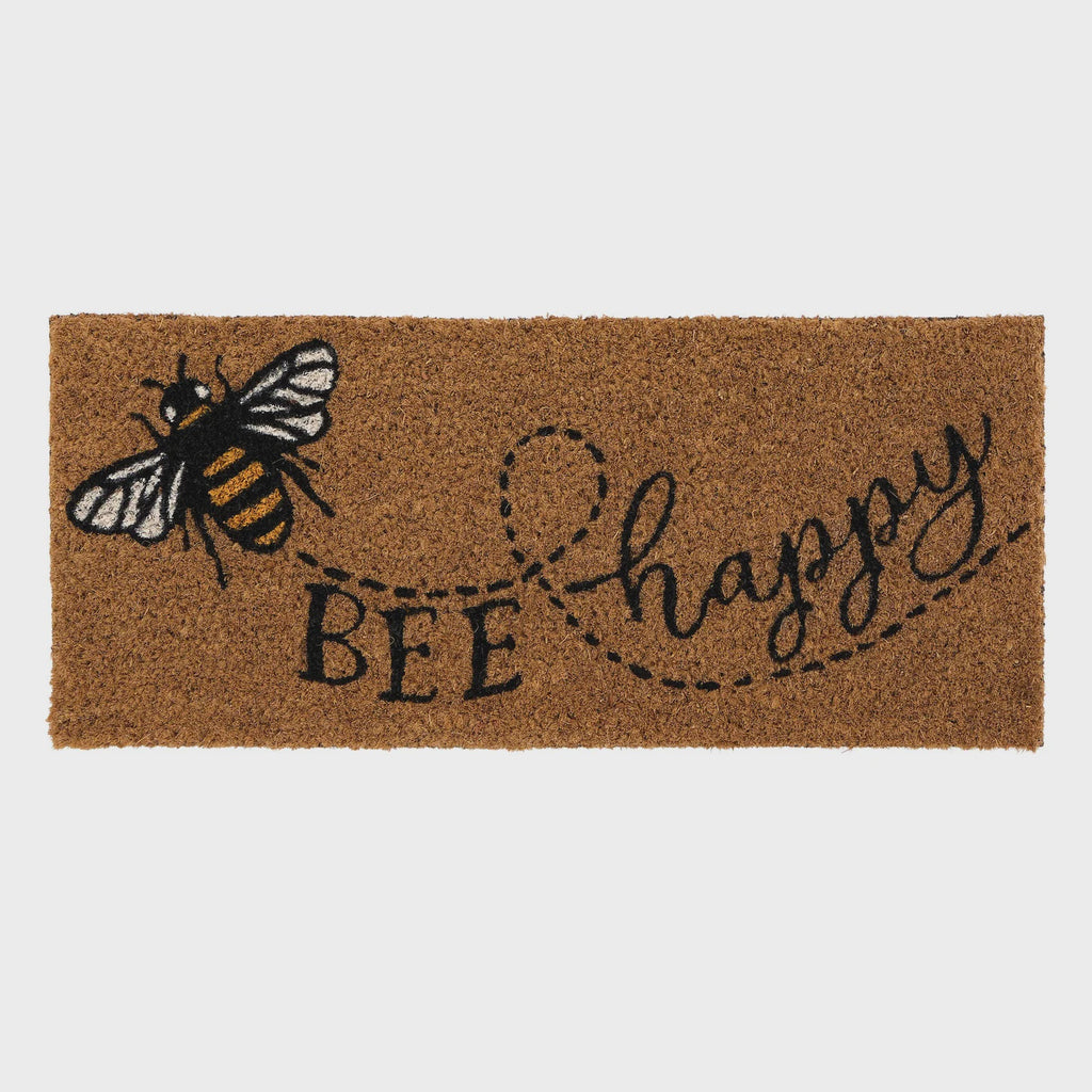 My Mat Coir Insert Bee Happy 23X53