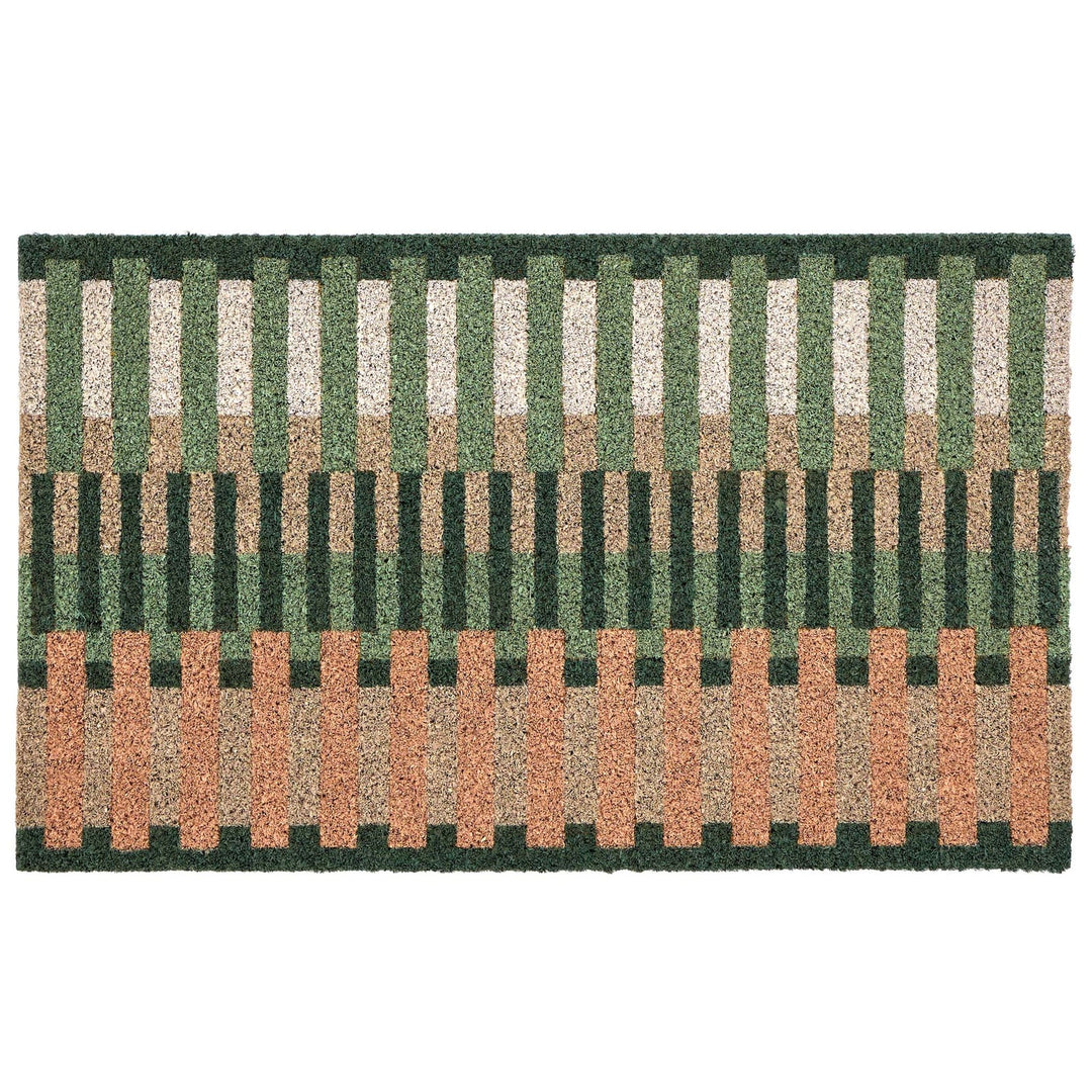 My Mat Printed Coir Pastel Broken Stripe 45X75