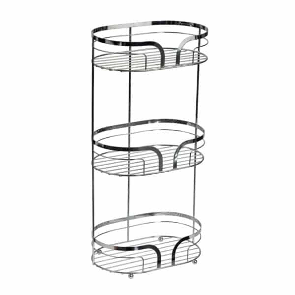 Showerdrape Dante chrome 3 tier shower caddy