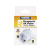 Status Euro to UK - Visitor Adaptor - White