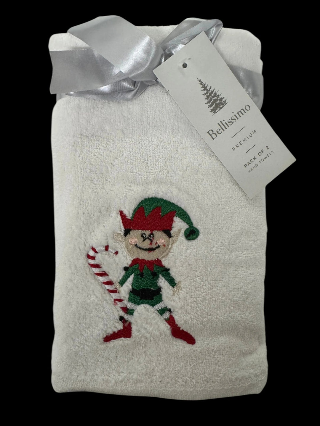 Xmas 2 Pack Hand Towels Elf