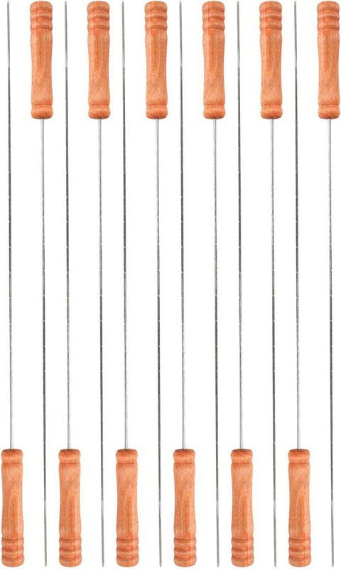 Elite Metal BBQ Skewers - Set of 12