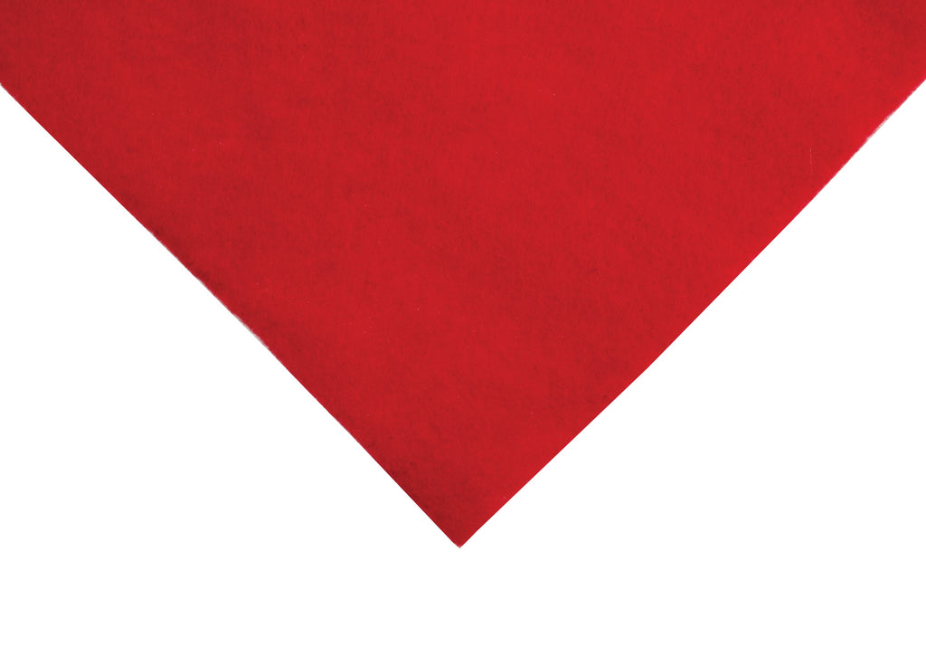 Felt: Wool and Viscose: Squares: 60 x 60cm: Oriental Red