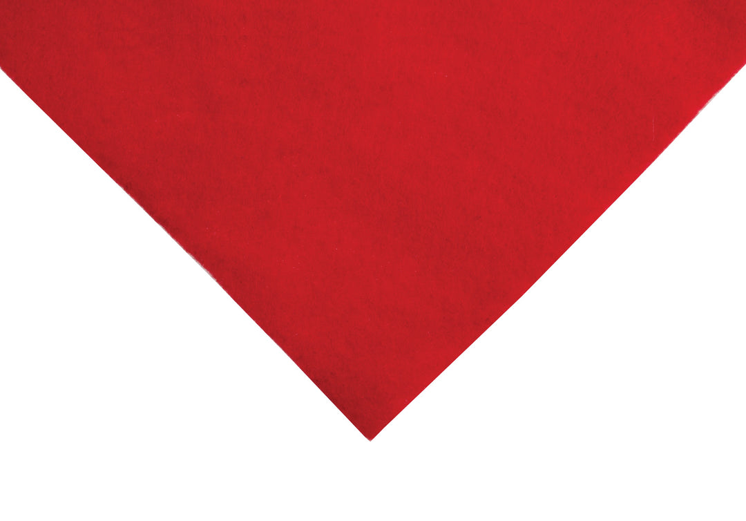 Felt: Wool and Viscose: Squares: 60 x 60cm: Oriental Red