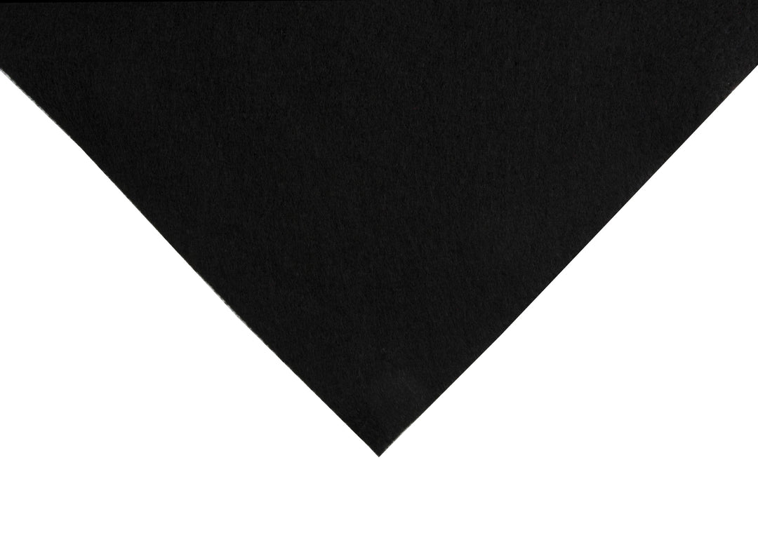 Felt: Wool and Viscose: Squares: 60 x 60cm: Black