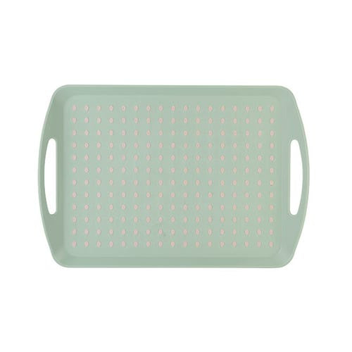 Fusion Twist Non-Slip Serving Tray Mint