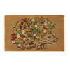 My Mat Printed Coir Floral Hedgehog 45X75