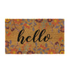 My Mat Printed Coir Floral Hello 45X75