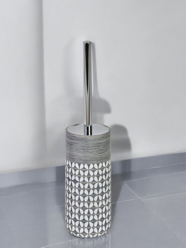 Showerdrape Ravello Grey Toiletbrush & Holder