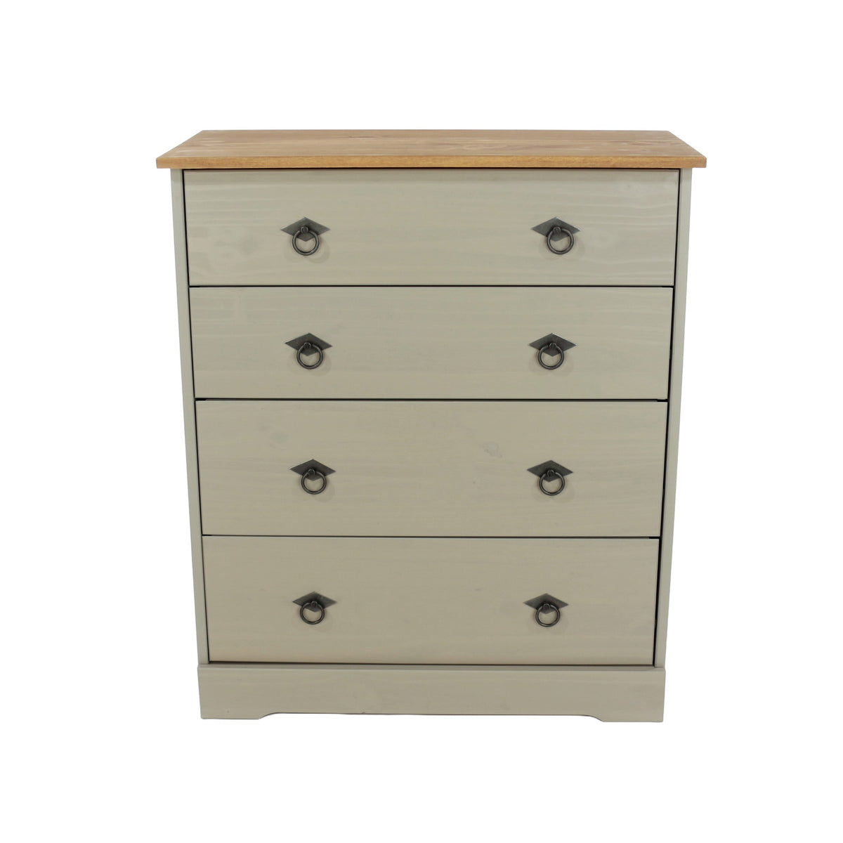 Corona Classic 5 Drawer Narrow Chest Of Drawers  Grey Antique (DHD) Image 2