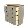 Corona Classic 5 Drawer Narrow Chest Of Drawers  Grey Antique (DHD) Image 3