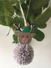 Pom Pom Decoration Kit: Christmas: Reindeer: Pack of 1
