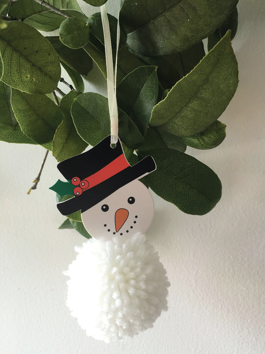 Pom Pom Decoration Kit: Christmas: Snowman: Pack of 1
