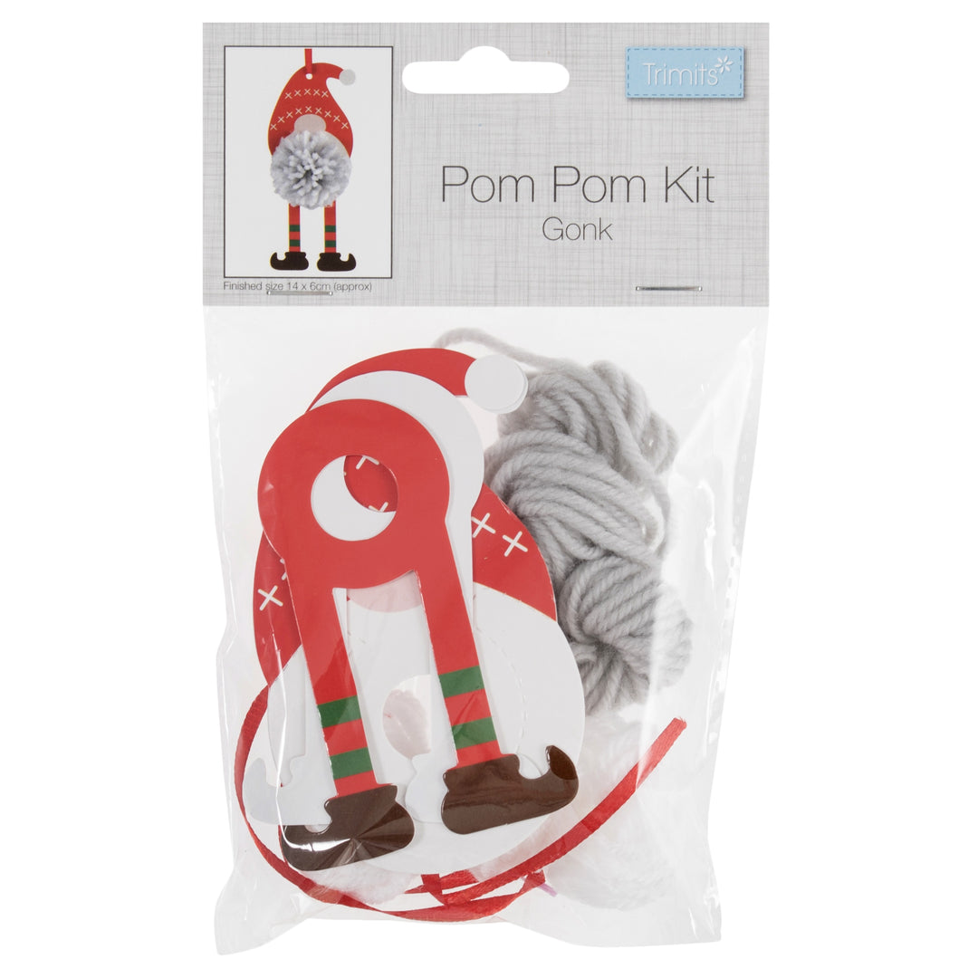 Pom Pom Decoration Kit: Christmas: Gonk