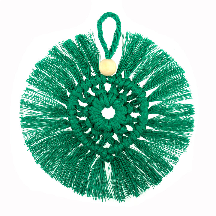 Macramé Kit: Decoration: Wreath: Green