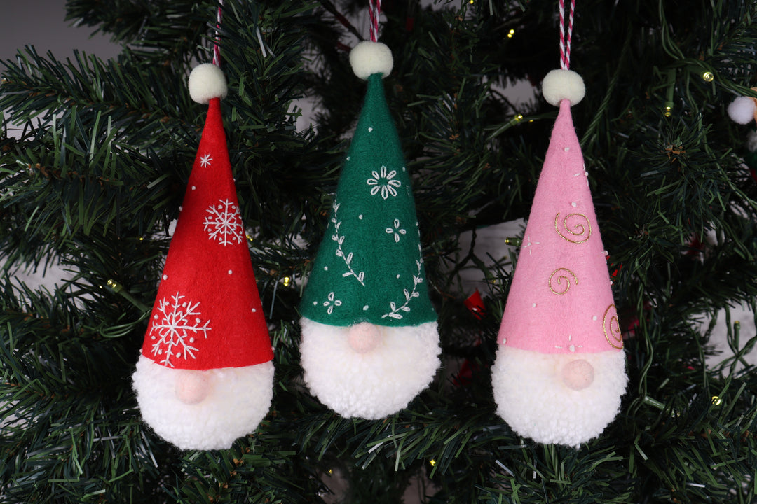 Pom Pom Decoration Kit: Gonk: Pack of 3