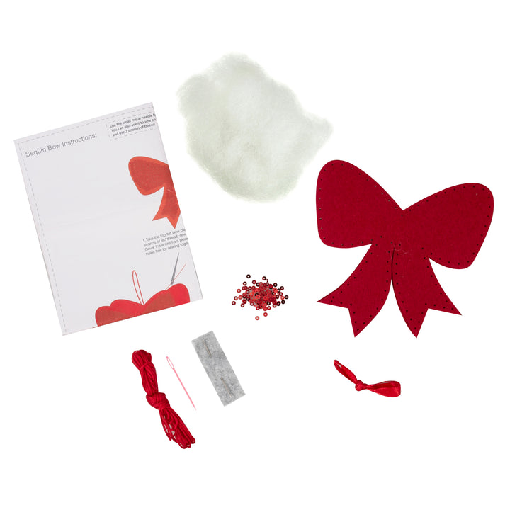 Felt Decoration Kit: Christmas: Sequin Bow