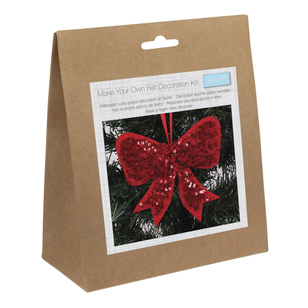 Felt Decoration Kit: Christmas: Sequin Bow