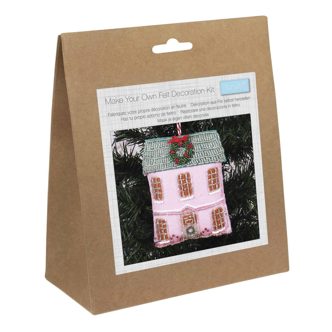 Felt Decoration Kit: Christmas: Beaded House