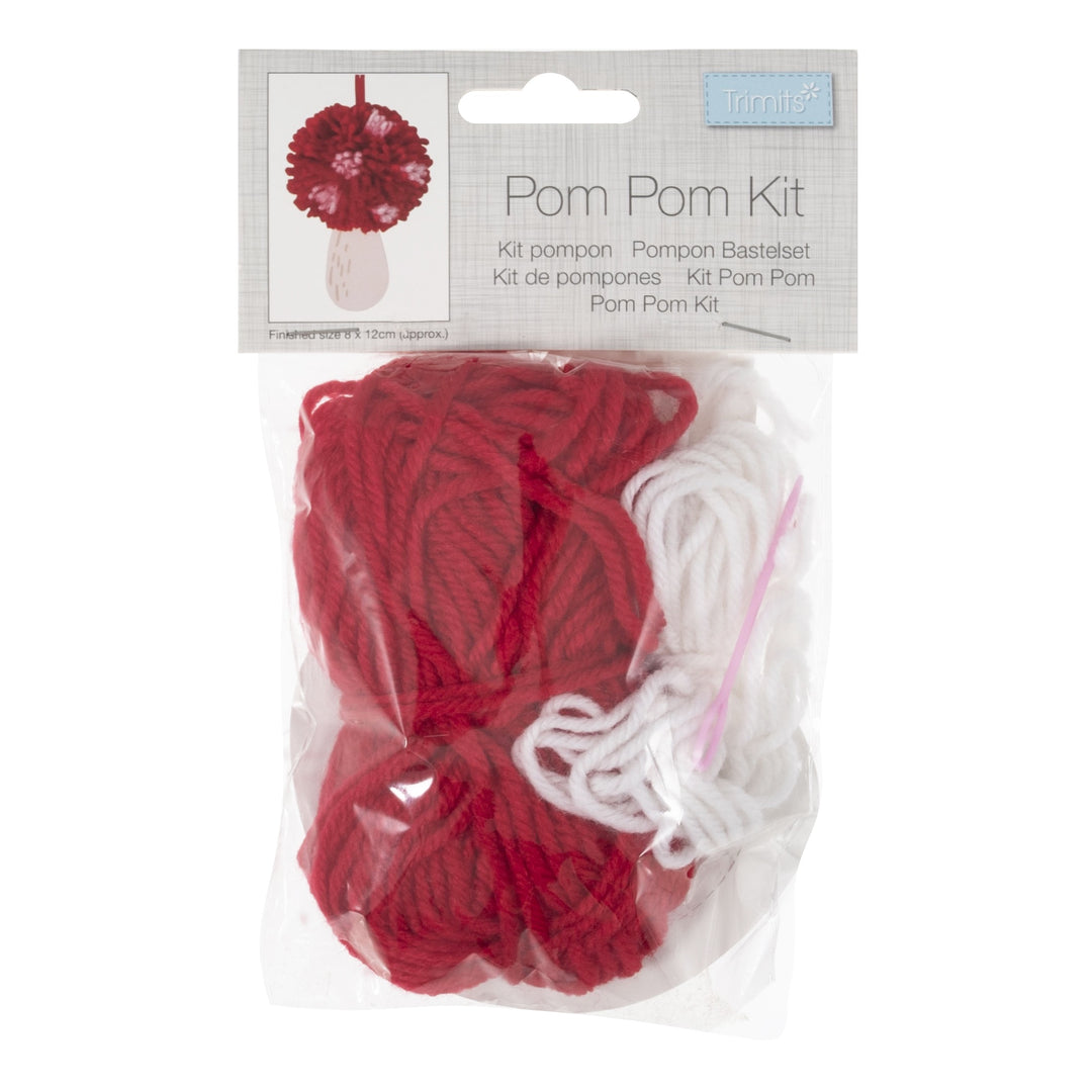 Pom Pom Decoration Kit: Toadstool