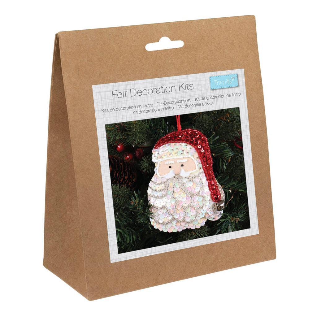 Felt Decoration Kit: Christmas: Sequin Santa