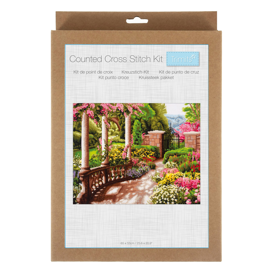 Counted Cross Stitch Kit: Extra Large: Peace Garden