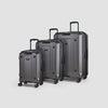 Alpine 3pc Trolley Suitcase Set Charcoal