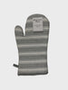 Stripe Single Oven Glove Grey