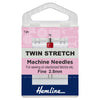 Sewing Machine Needles: Twin Stretch: 75(11), 2.5mm: 1 Piece
