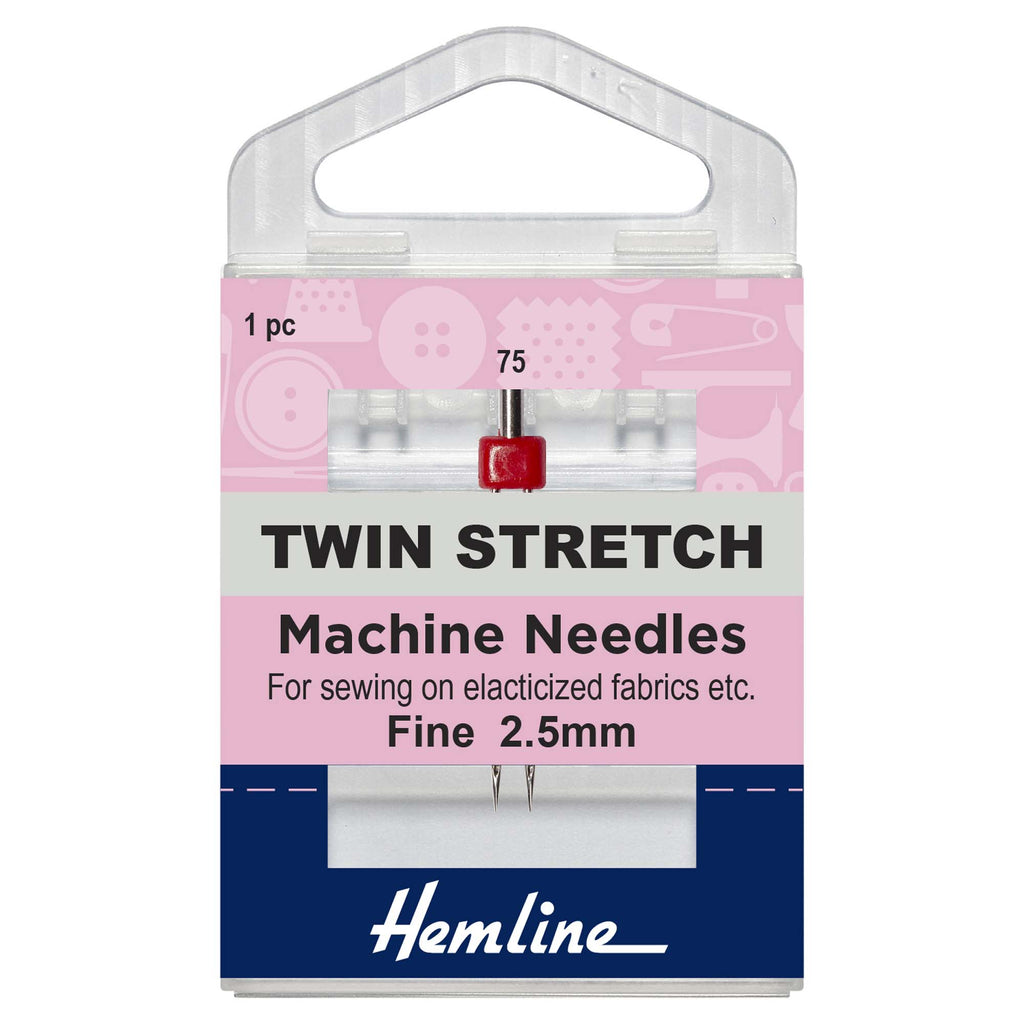 Sewing Machine Needles: Twin Stretch: 75(11), 2.5mm: 1 Piece