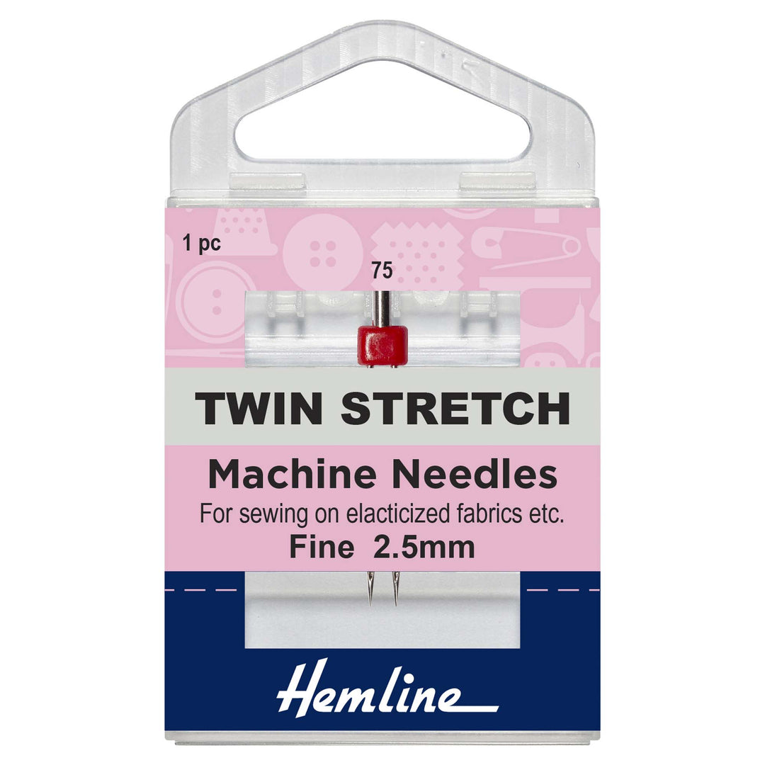 Sewing Machine Needles: Twin Stretch: 75(11), 2.5mm: 1 Piece