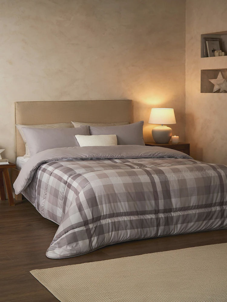 Night Lark® Coverless 10.5 Tog Duvet Natural Check