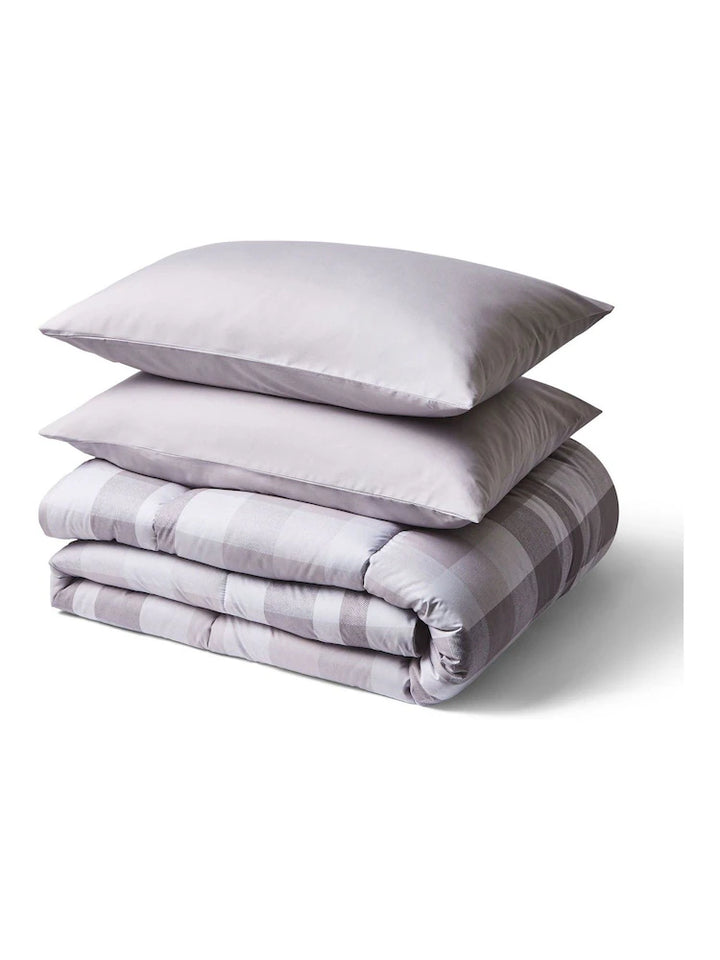 Night Lark® Coverless 10.5 Tog Duvet Natural Check