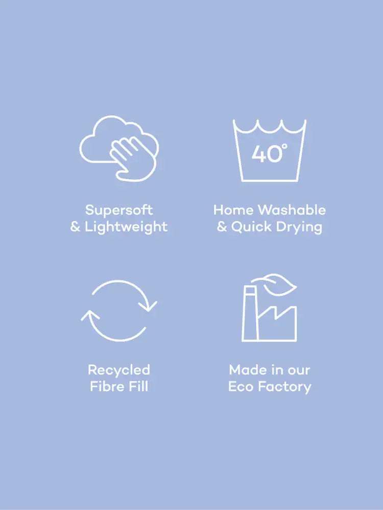 Night Lark® Coverless 10.5 Tog Duvet Natural Check