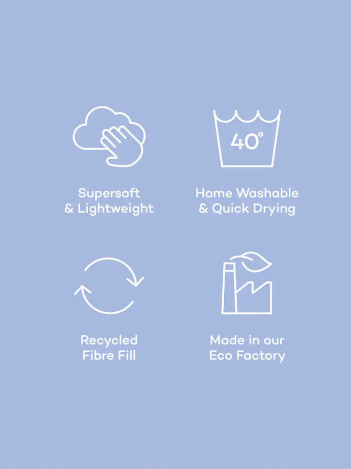 Night Lark® Coverless 10.5 Tog Duvet Natural Check