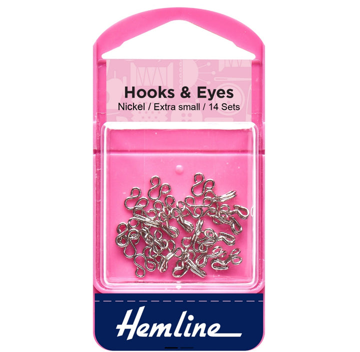 Hooks and Eyes: Nickel: Size 0