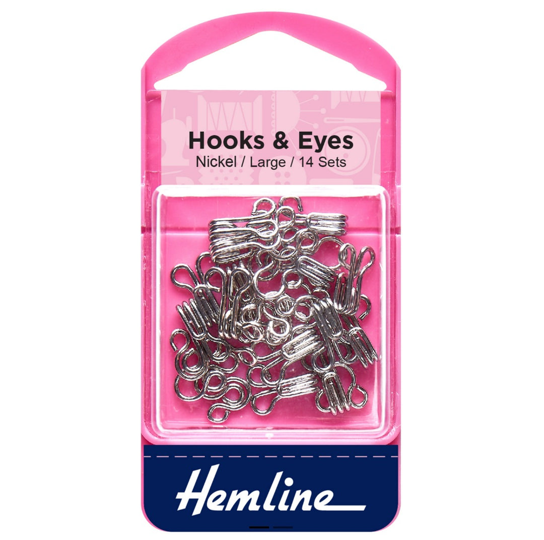 Hooks and Eyes: Nickel: Size 3