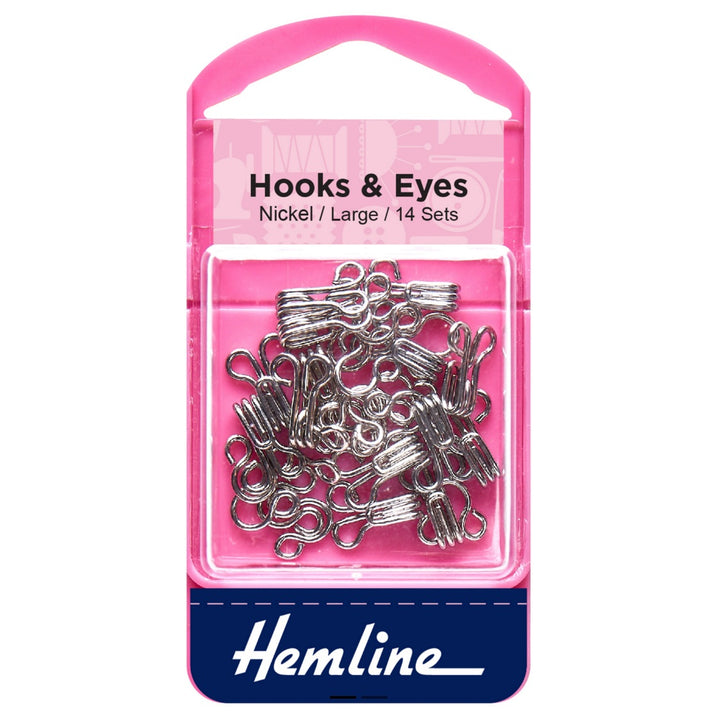 Hooks and Eyes: Nickel: Size 3