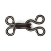 Hook and Eyes: Black: Size 0