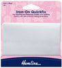 Quickfix Iron-On Cotton Patches: White - 11 x 25cm