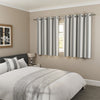 Henley Grey curtains in a bedroom