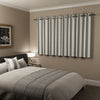 Henley Grey curtains closed