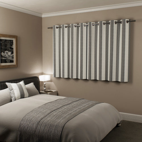 Henley Grey curtains closed