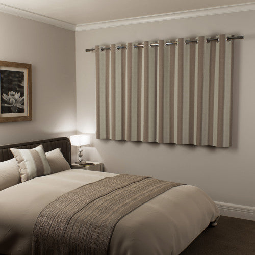 Henley Natural curtains closed